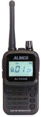 Alinco DJ-FX446 сверхкомпактная модель UHF PMR446 диапазона